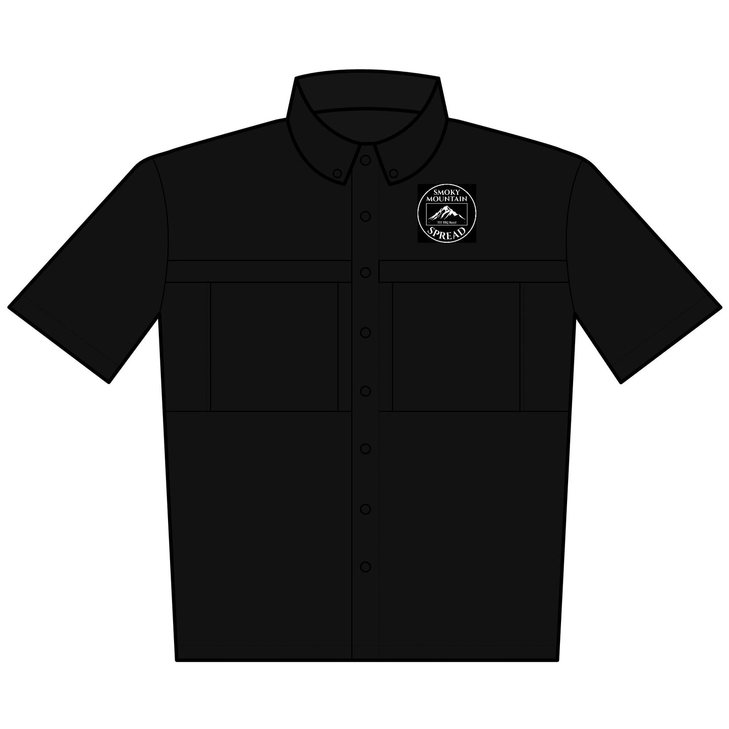 Smoky Mountain BBQ Spread Embroidered Daybreak Shirt