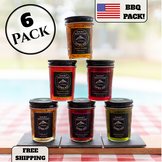 THE Ultimate BBQ Boost 6 Pack — BBQ Pepper Jelly Glaze Bundle