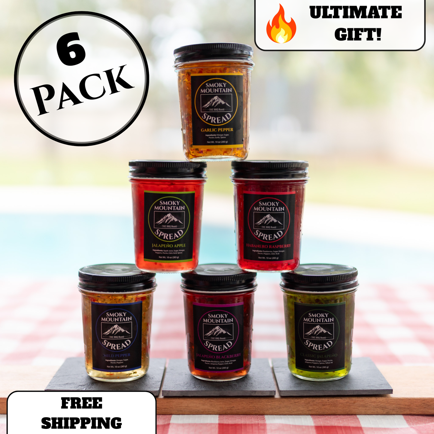 THE Ultimate BBQ Boost 6 Pack — BBQ Pepper Jelly Glaze Bundle